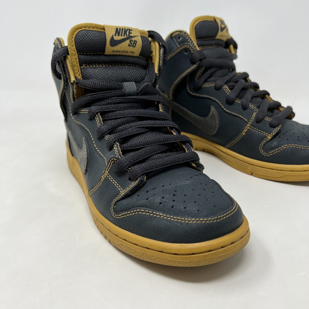 2011 Nike SB Dunk High Pro Sneakers 305050-007‎ Anthracite Men's Size 6.5 - Picture 3 of 12